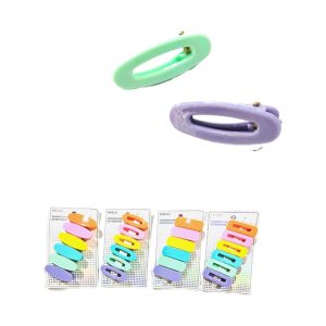 Miniso Colorful Series Macaron Color Hair Clip (6 pcs).