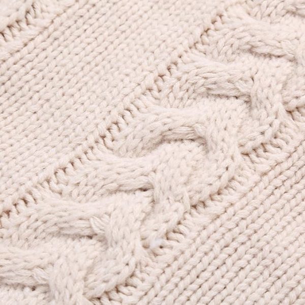 Newborn Baby Wrap Swaddle Blanket, Kids Wool Knit Swaddle Kids Sleeping Bag - Image 4