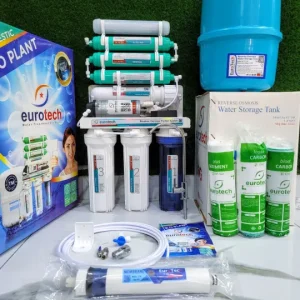 Eurotech 8 Stage RO Plant Reverse Osmosis Water Filter system for Home.