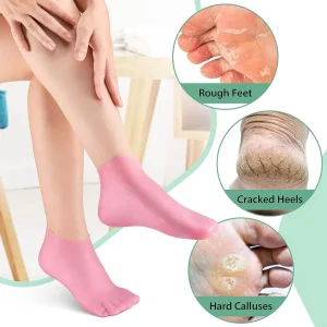 Silicone Moisturizing Soft Gel Socks(Pack Of 18)