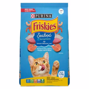 FRISKIES Adult Seafood Sensations Dry Cat Food, 1 kg, 400 gm:
