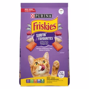 FRISKIES Adult Surfin' Favourites Dry Cat Food, 1 kg, 400gm: