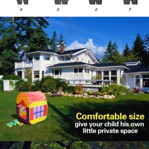 Fold able Kids Tent Playhouse with 33 balls