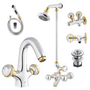 Bath Set Complete 8 Pieces Galaxy Series 807: