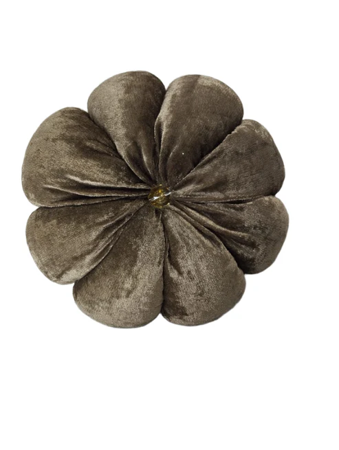 Luxury Velvet Flower Cushion – Round Decorative Pillow ( Pack of 3 ) - Image 11