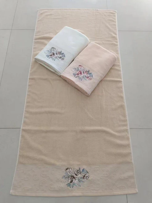 Luxury China Cotton Towels – 2 Pcs Soft & Absorbent Set - Image 2