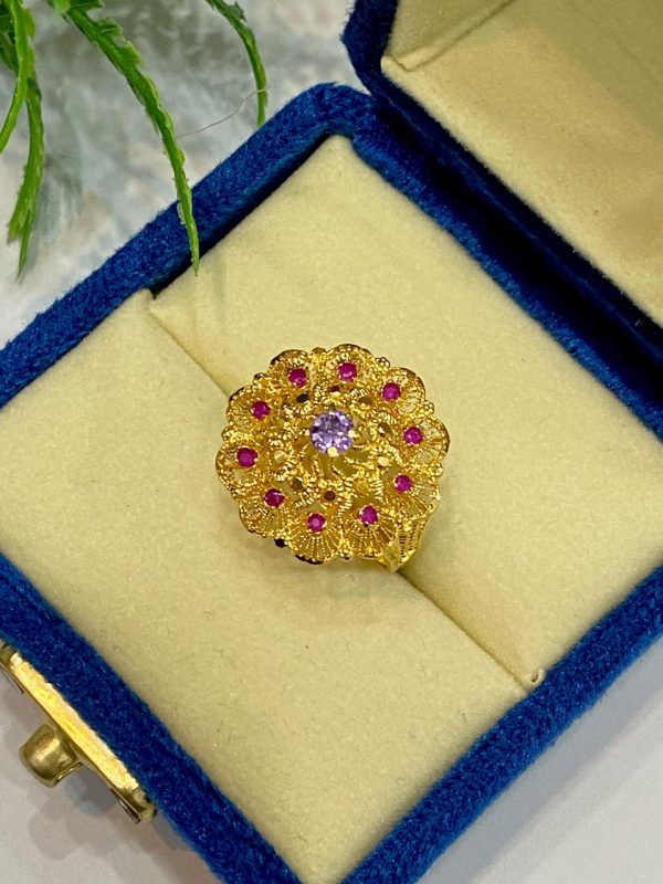 Original 24 Karat Gold Polish Rings Exclusive By Unique Fancy Jewellery, (Per gram). - Image 22