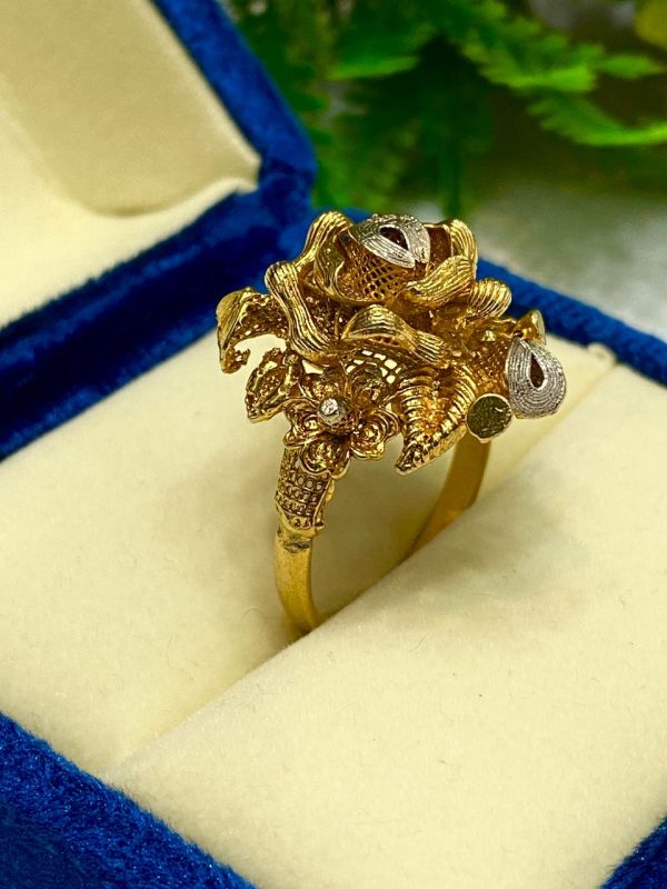 Original 24 Karat Gold Polish Rings Exclusive By Unique Fancy Jewellery, (Per gram). - Image 19