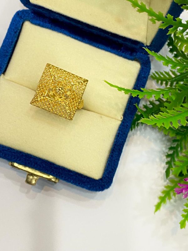 Original 24 Karat Gold Polish Rings Exclusive By Unique Fancy Jewellery, (Per gram). - Image 12