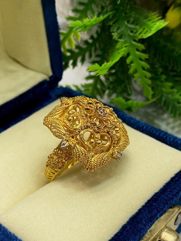 Original 24 Karat Gold Polish Rings Exclusive By Unique Fancy Jewellery, (Per gram). - Image 2
