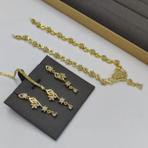 One Carat American Diamond Stones Set With Tikka Exclusive By Unique Fancy Jewellery.