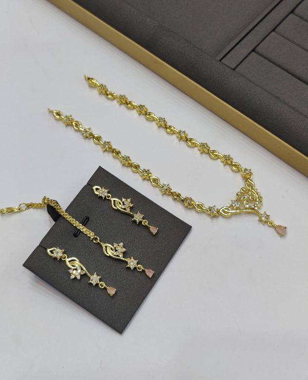 One Carat American Diamond Stones Set With Tikka Exclusive By Unique Fancy Jewellery. - Image 15