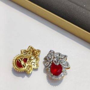 One Carat American Diamond Stones Earrings Exclusive By Unique Fancy Jewellery.