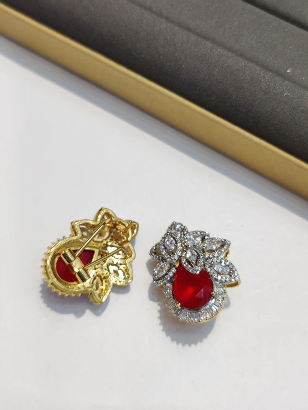 One Carat American Diamond Stones Earrings Exclusive By Unique Fancy Jewellery.