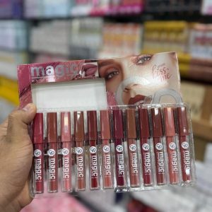 Set Of 12 Magic Matte Lip gloss, long lasting, Waterproof Matte lipgloss.