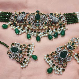 Casting Made Choker Set With Tika Exclusive By Unique Fancy Jewellery.