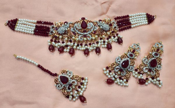 Casting Made Choker Set With Tika Exclusive By Unique Fancy Jewellery. - Image 5