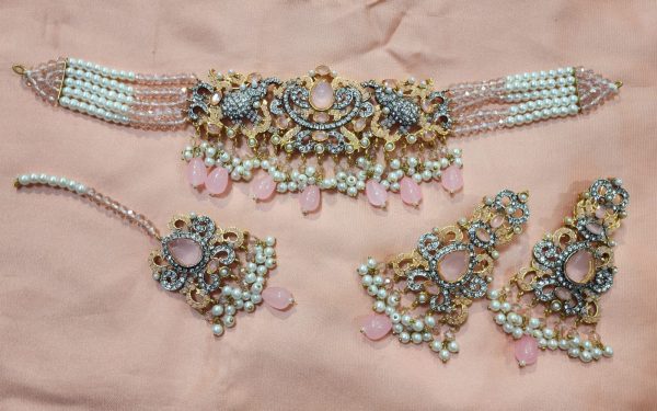 Casting Made Choker Set With Tika Exclusive By Unique Fancy Jewellery. - Image 2
