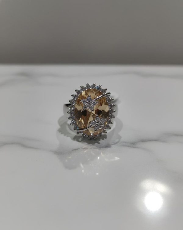 One Carat American Diamond Stones Ring Exclusive By Unique Fancy Jewellery. - Image 5