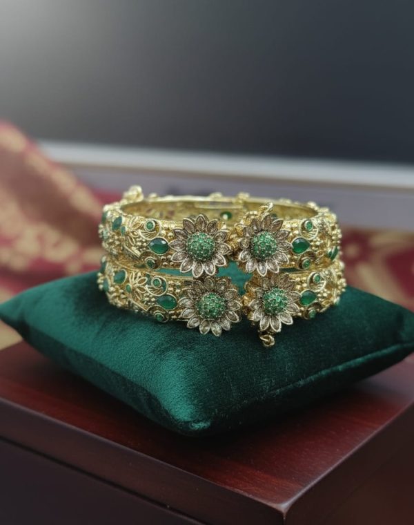 Elegant Design Local Made Zircon Stone Openable Bangles for Girls and Women Exclusive By Unique Fancy Jewellery.