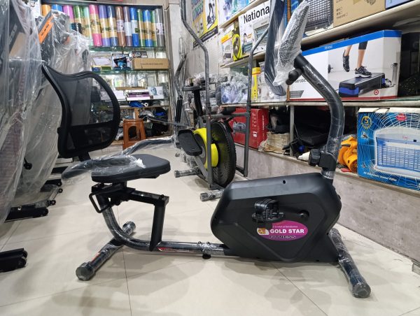 Goldstar Recumbent bike 120kg capacity 8 levels resistance: - Image 6