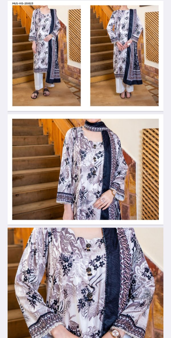 Mehak Premium Viscose Collection (Unstitched), Volume 01, 3 Piece, Winter Collection, New Collection 2025. - Image 12