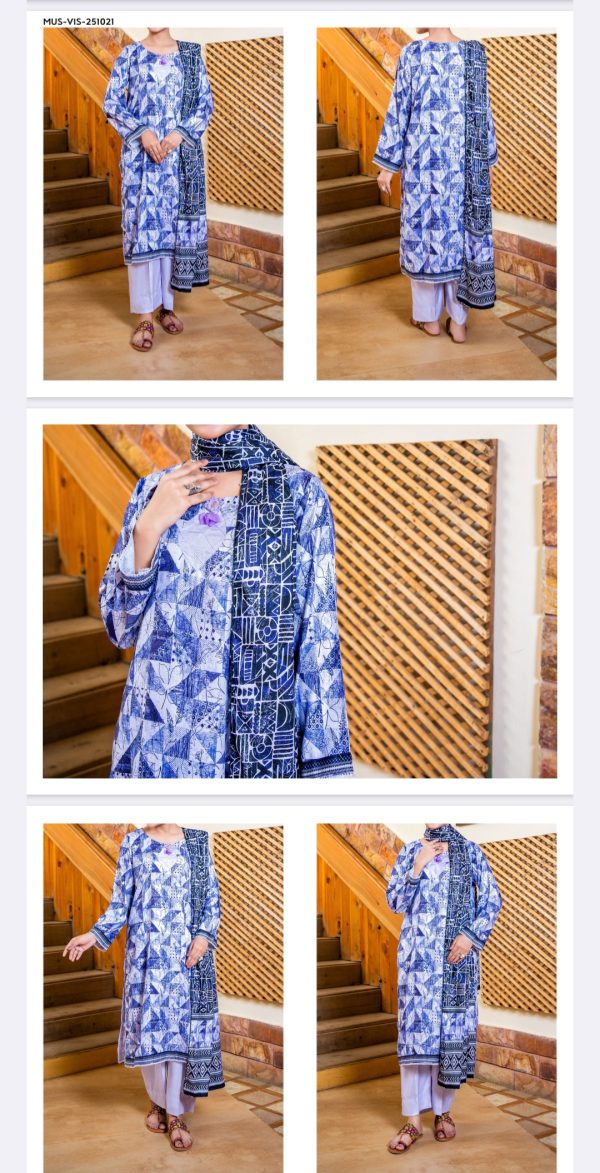 Mehak Premium Viscose Collection (Unstitched), Volume 01, 3 Piece, Winter Collection, New Collection 2025. - Image 11