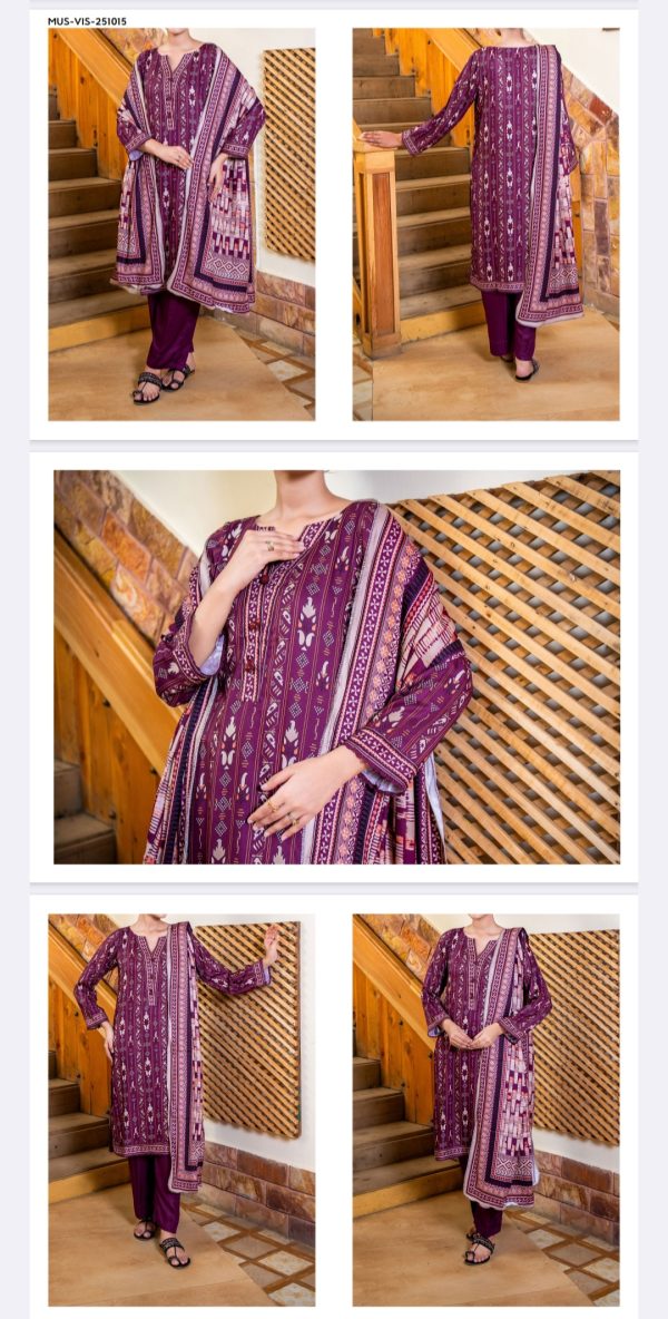 Mehak Premium Viscose Collection (Unstitched), Volume 01, 3 Piece, Winter Collection, New Collection 2025. - Image 10