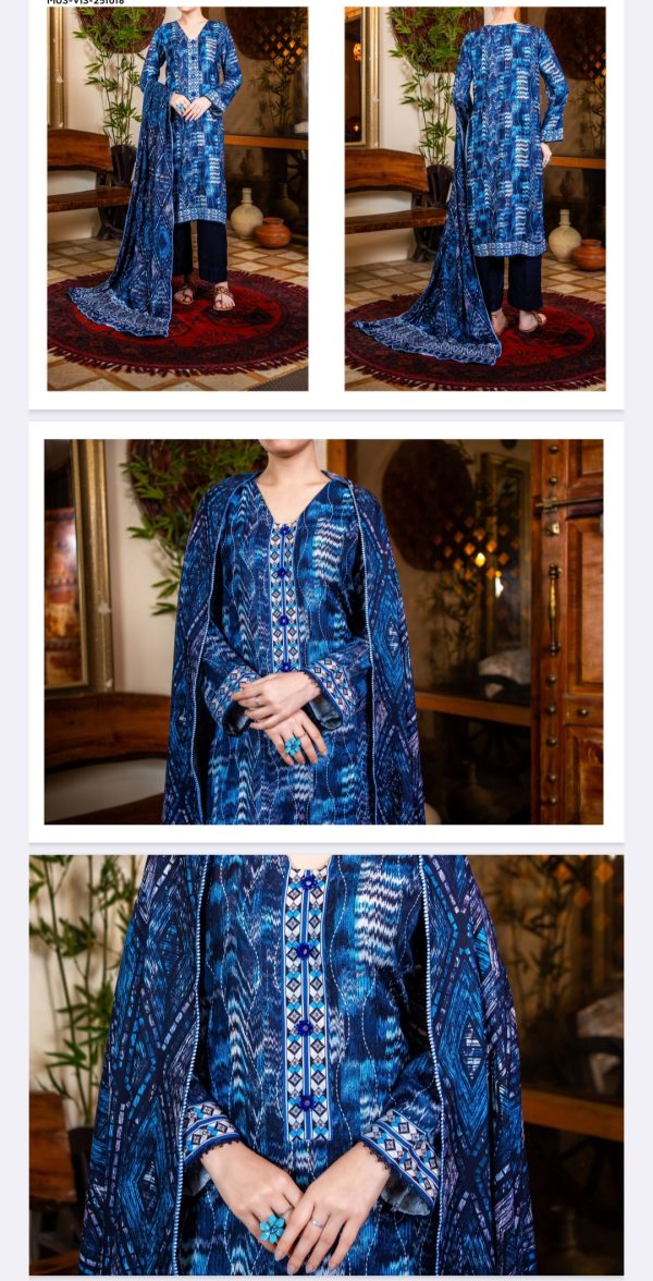 Mehak Premium Viscose Collection (Unstitched), Volume 01, 3 Piece, Winter Collection, New Collection 2025.
