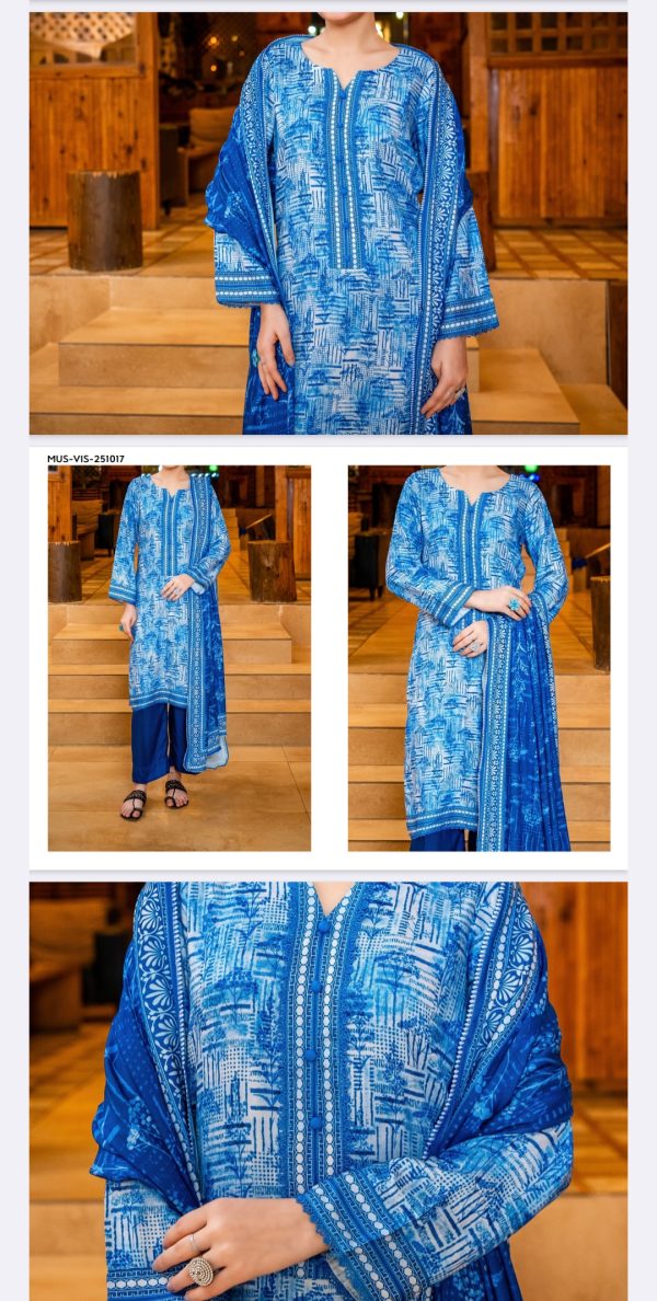 Mehak Premium Viscose Collection (Unstitched), Volume 01, 3 Piece, Winter Collection, New Collection 2025. - Image 4