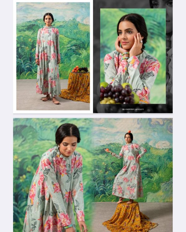 FLEUR Linen Collection (Unstitched) 2 Piece, Winter Collection, New Collection 2025. - Image 13