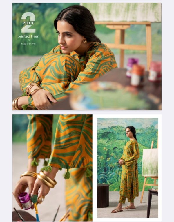 FLEUR Linen Collection (Unstitched) 2 Piece, Winter Collection, New Collection 2025. - Image 12