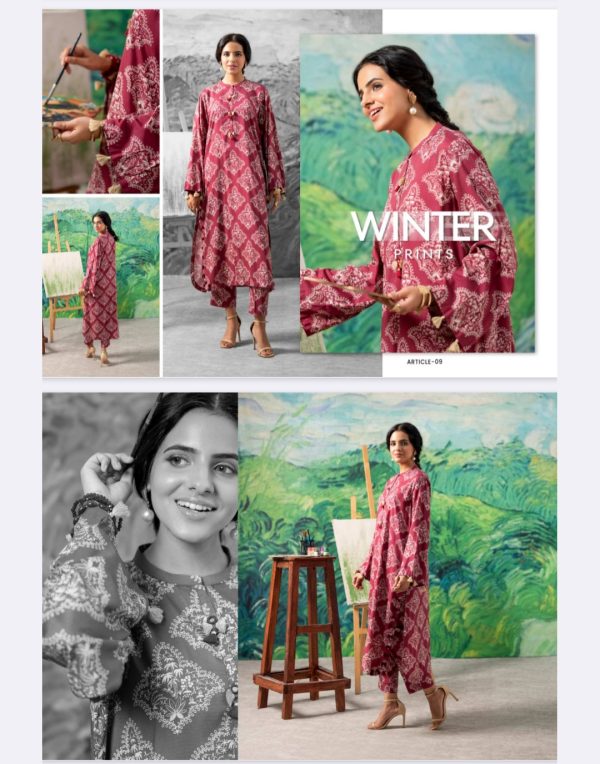 FLEUR Linen Collection (Unstitched) 2 Piece, Winter Collection, New Collection 2025. - Image 11