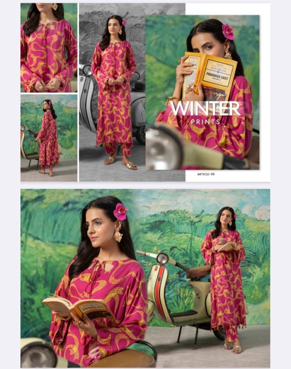 FLEUR Linen Collection (Unstitched) 2 Piece, Winter Collection, New Collection 2025. - Image 8