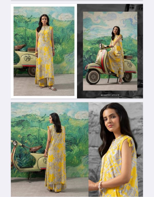 FLEUR Linen Collection (Unstitched) 2 Piece, Winter Collection, New Collection 2025. - Image 7