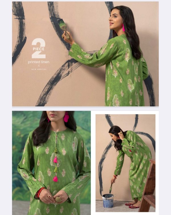 FLEUR Linen Collection (Unstitched) 2 Piece, Winter Collection, New Collection 2025. - Image 6