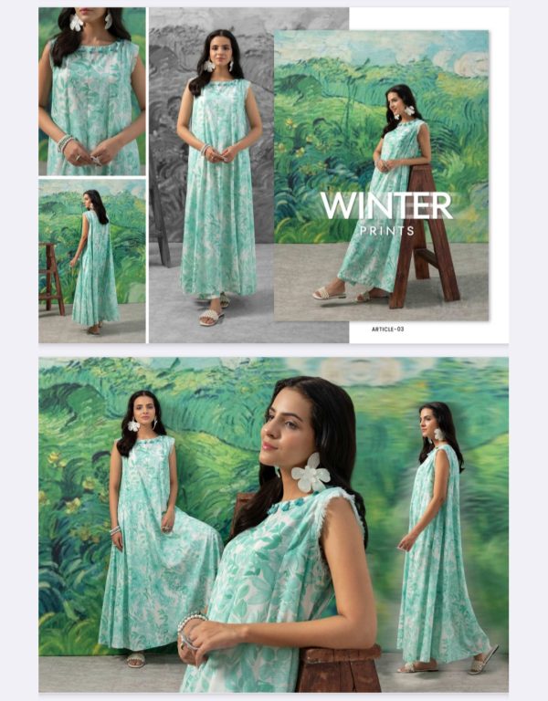 FLEUR Linen Collection (Unstitched) 2 Piece, Winter Collection, New Collection 2025. - Image 5