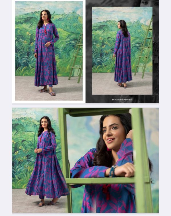 FLEUR Linen Collection (Unstitched) 2 Piece, Winter Collection, New Collection 2025. - Image 4