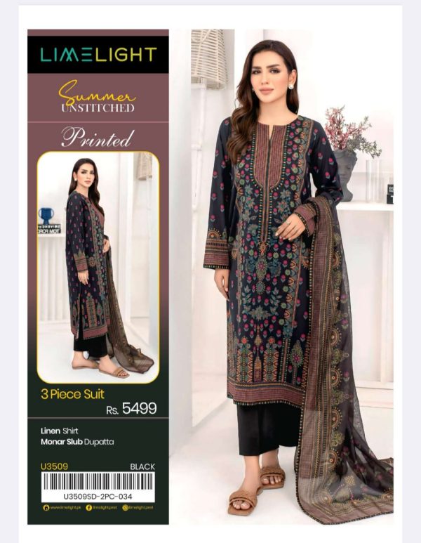 Limelight Linen Collection (Unstitched) 3 Piece, Winter Collection, New Collection 2025. - Image 11