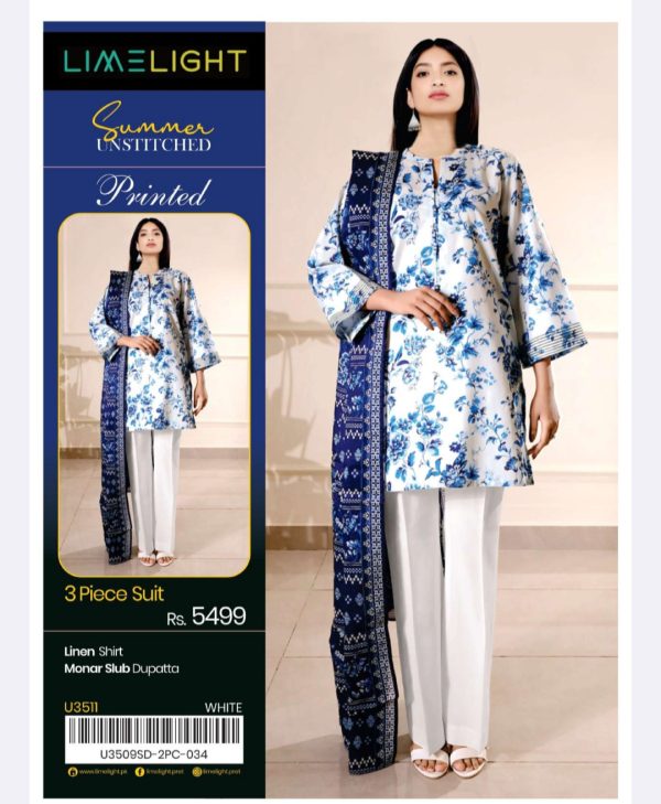 Limelight Linen Collection (Unstitched) 3 Piece, Winter Collection, New Collection 2025. - Image 5