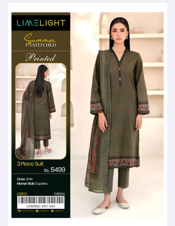 Limelight Linen Collection (Unstitched) 3 Piece, Winter Collection, New Collection 2025.