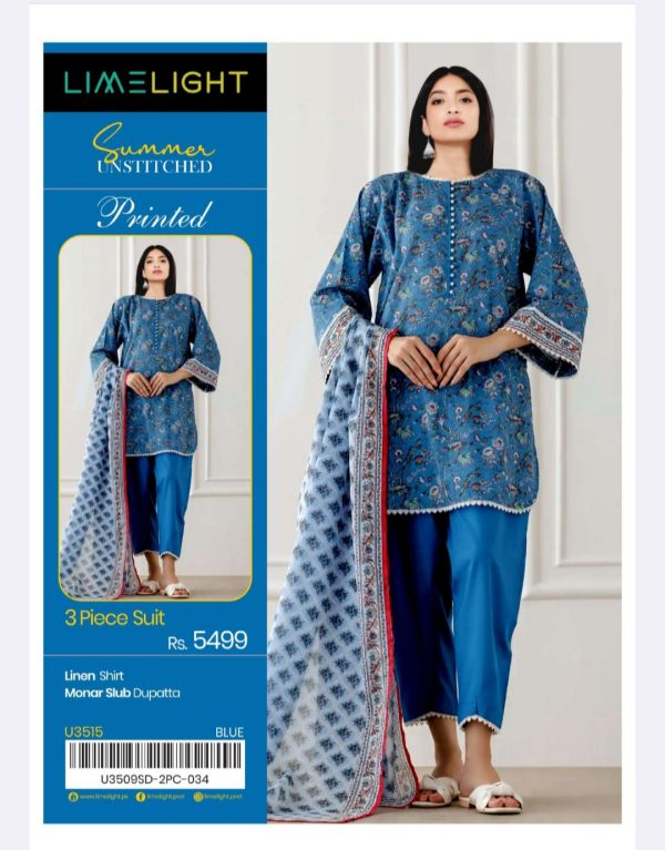 Limelight Linen Collection (Unstitched) 3 Piece, Winter Collection, New Collection 2025. - Image 10