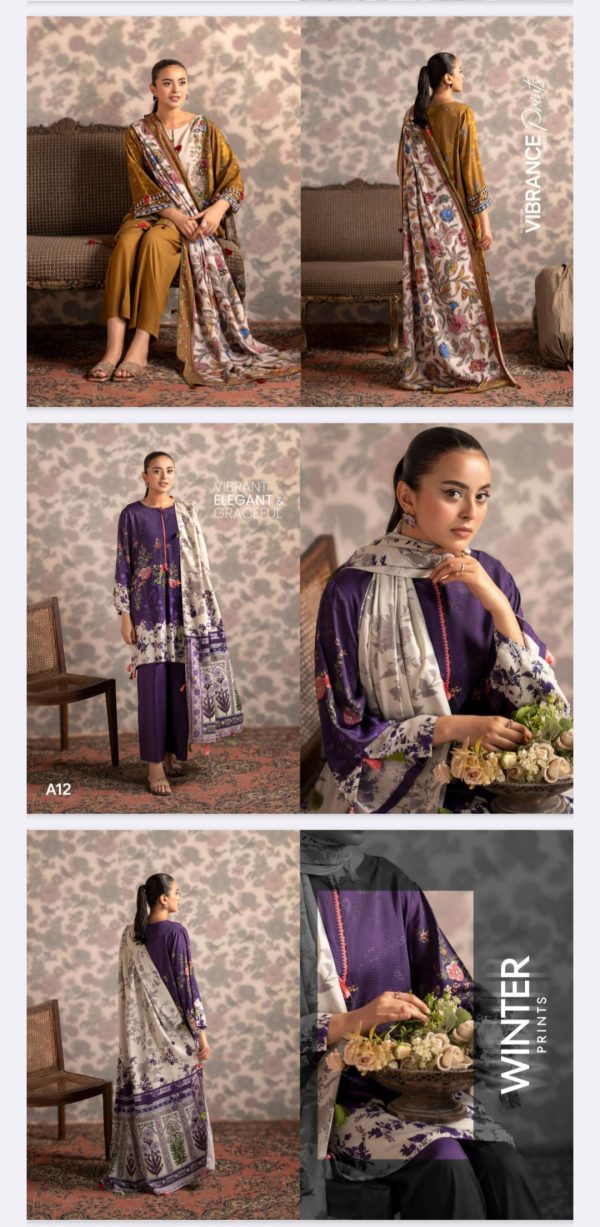 Bana Dora Viscose By Nore Guljee (Unstitched) 3 Piece, Winter Collection, New Collection 2025. - Image 12