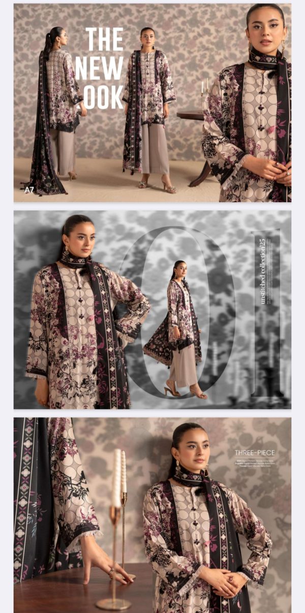 Bana Dora Viscose By Nore Guljee (Unstitched) 3 Piece, Winter Collection, New Collection 2025. - Image 7