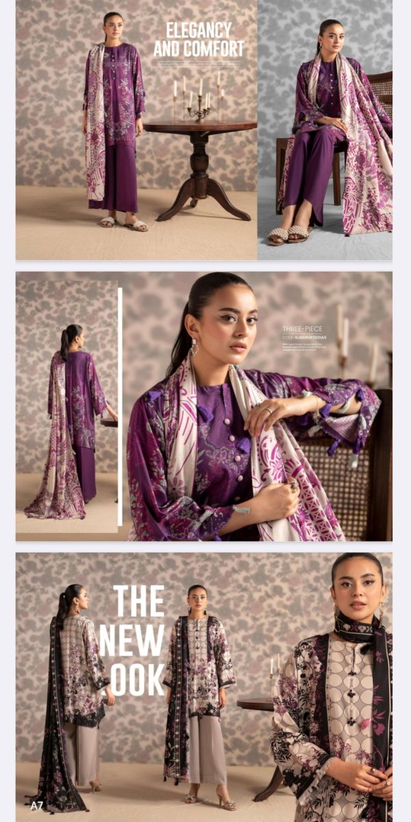 Bana Dora Viscose By Nore Guljee (Unstitched) 3 Piece, Winter Collection, New Collection 2025.