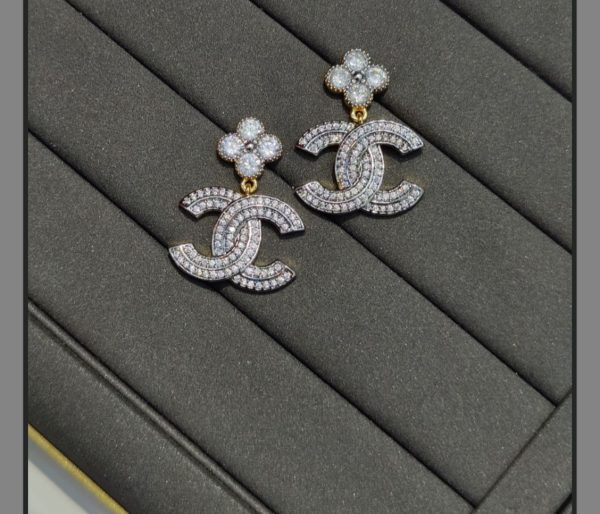 One Carat American Diamond Stones Earrings Exclusive By Unique Fancy Jewellery.