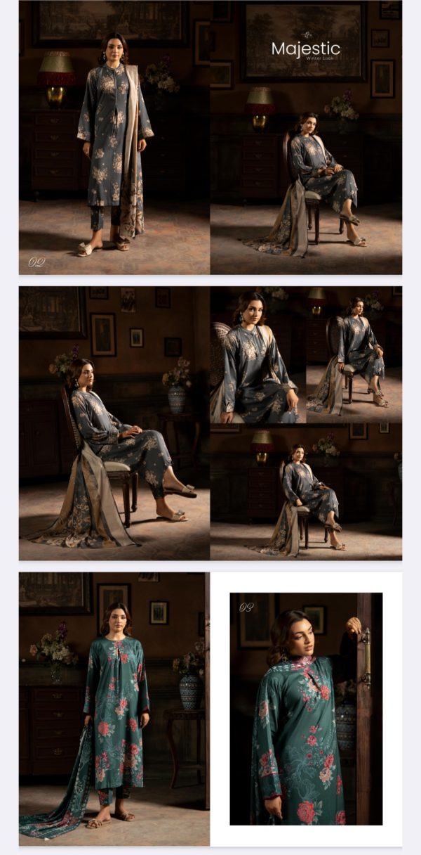 Popin Linen By Guljee (Unstitched) 3 Piece, Volume 3, Winter Collection, New Collection 2025. - Image 12