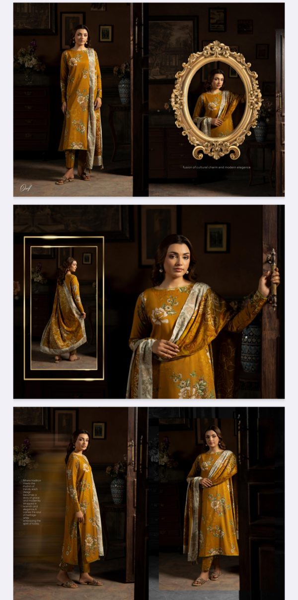 Popin Linen By Guljee (Unstitched) 3 Piece, Volume 3, Winter Collection, New Collection 2025. - Image 10