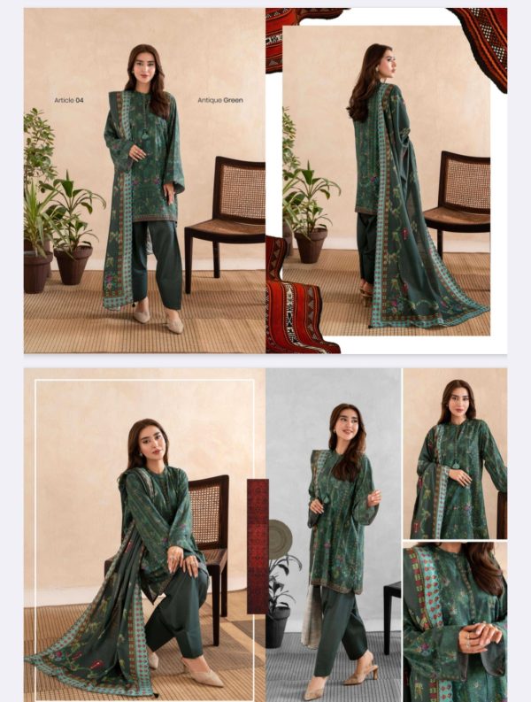 Pop N Chic Khaddar Collection By Guljee (Unstitched) 3 Piece, Volume 1, Winter Collection, New Collection 2025. - Image 5