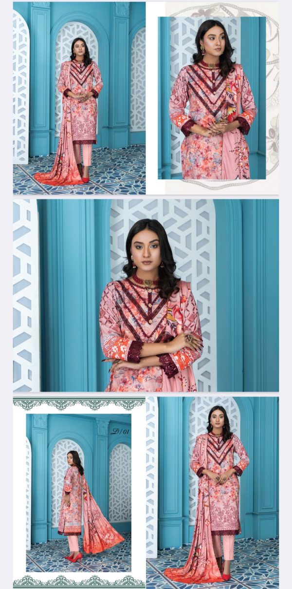 Manahil By Palwasha (Unstitched) 3 Piece, Volume 67, Winter Collection, New Collection 2025. - Image 12